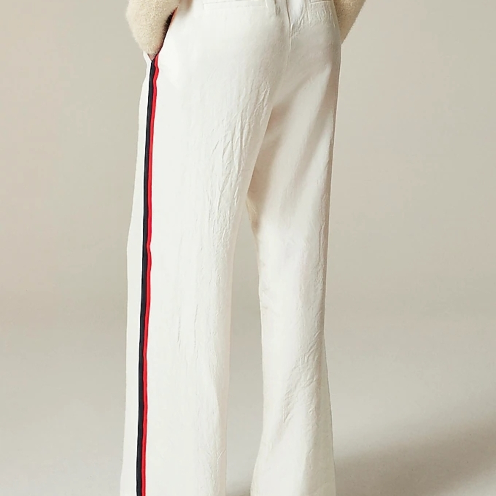 Stratus side-stripe pant in textured satin - Picture 4 of 6